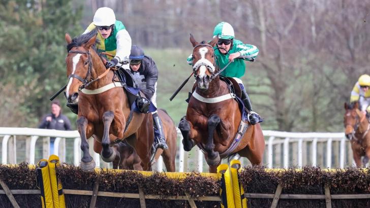 Hexham horse racing action